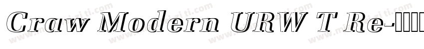 Craw Modern URW T Re字体转换